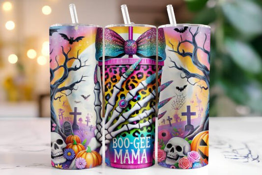 Boo-Gee Mama Skeleton Tumbler