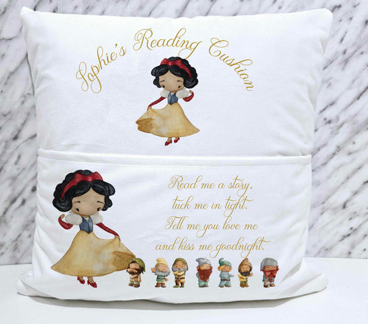 Personalised Princess Pocket Book Cushion