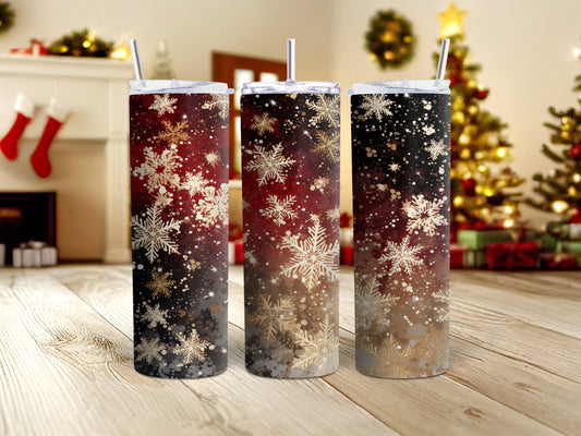 Snowflakes Christmas Tumbler