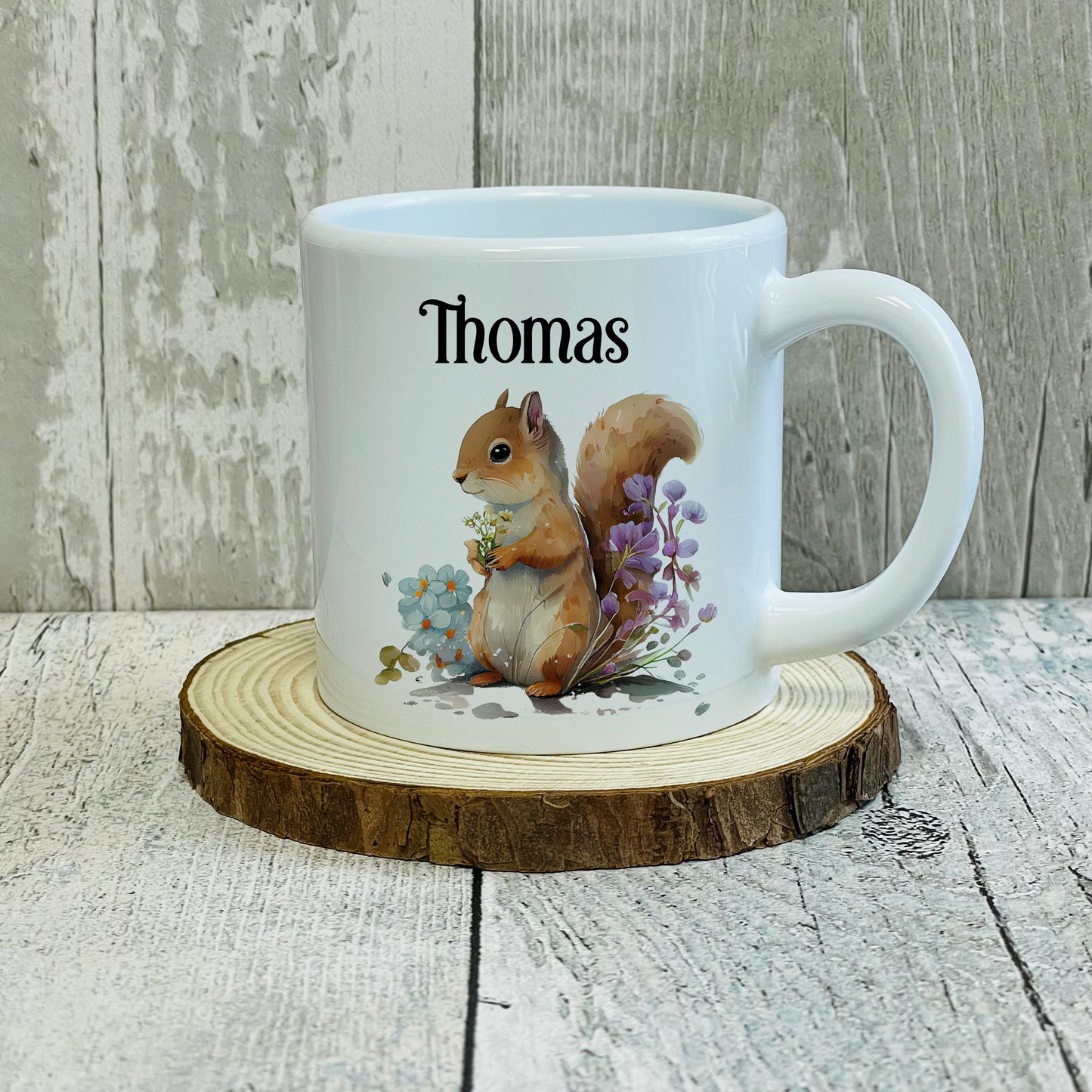 Personalised Animal 6oz Polymer Kids Mug