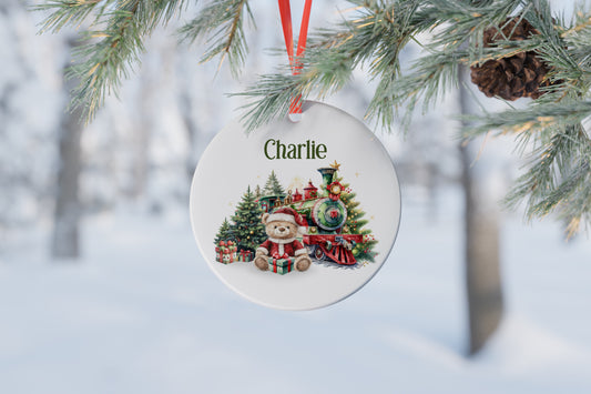 Personalised Ceramic Christmas Tree Bauble