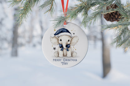 Personalised Ceramic Christmas Tree Bauble