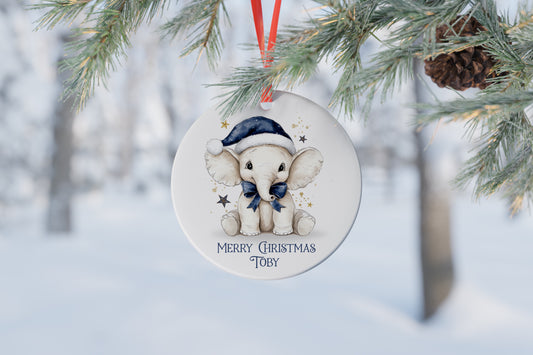 Personalised Ceramic Christmas Tree Bauble