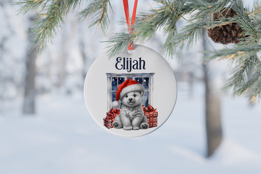 Personalised Ceramic Christmas Tree Bauble