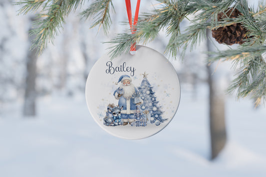 Personalised Ceramic Christmas Tree Bauble