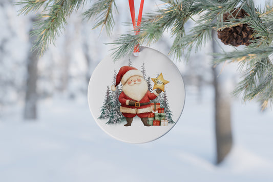 Personalised Ceramic Christmas Tree Bauble