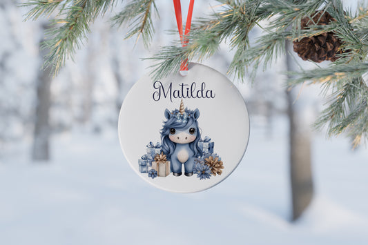 Personalised Ceramic Christmas Tree Bauble