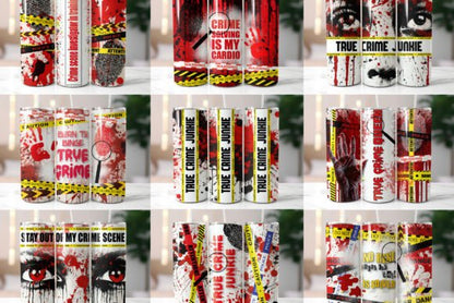 True Crime Design Tumbler 10x Options