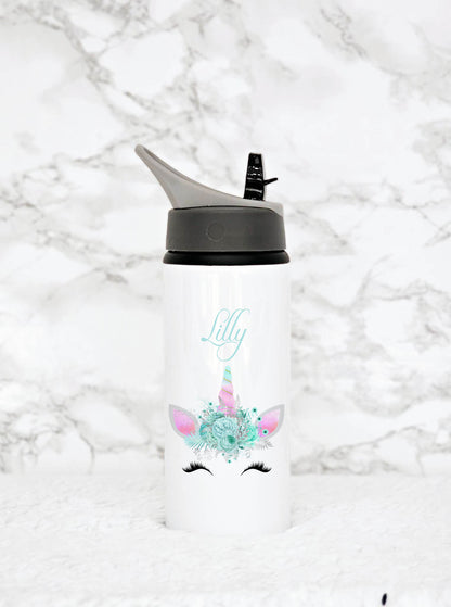 Personalised Unicorn Water Bottle