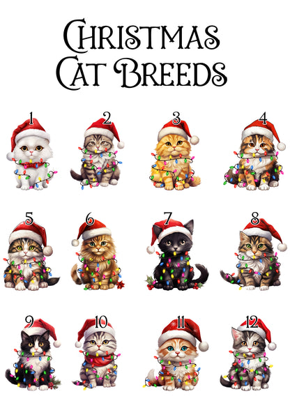 Personalised Cat Christmas Blanket