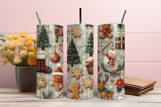 Vintage Christmas Tumbler