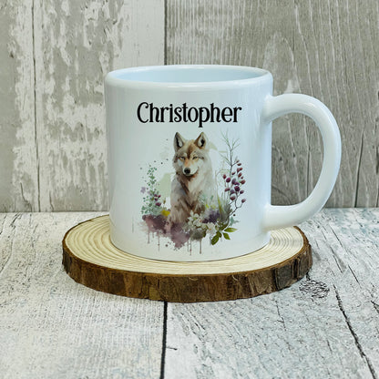 Personalised Animal 6oz Polymer Kids Mug