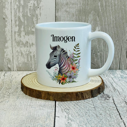 Personalised Animal 6oz Polymer Kids Mug