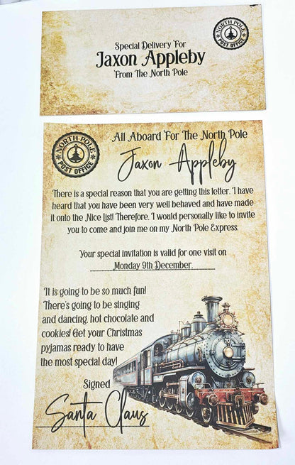 Personalised North Pole Express Letter