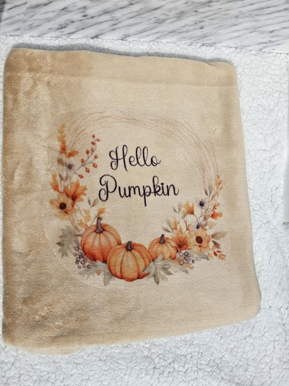 Autumn Pumpkin Blanket