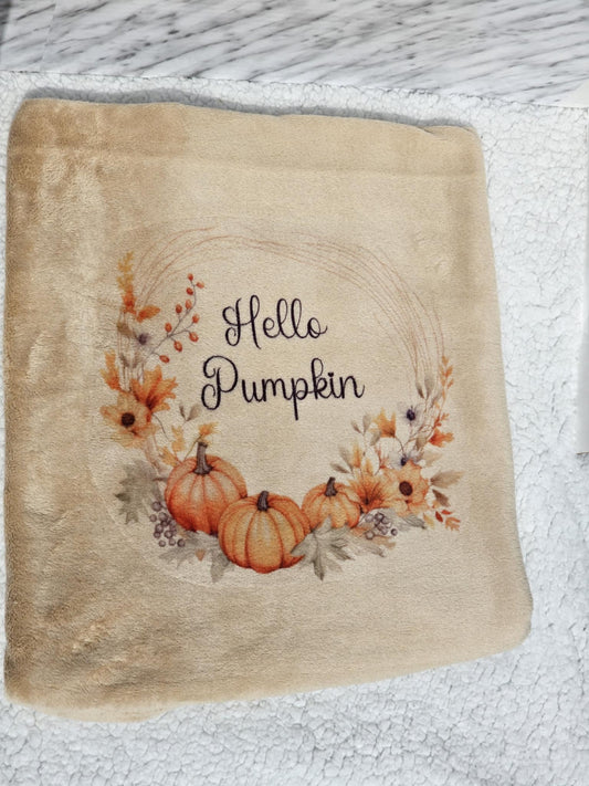 Autumn Pumpkin Blanket