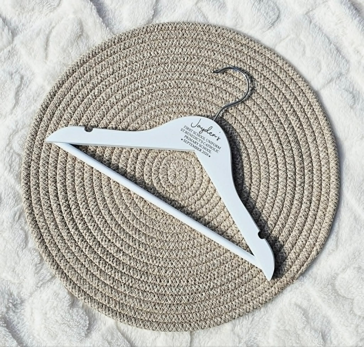 Personalised First Uniform Hanger