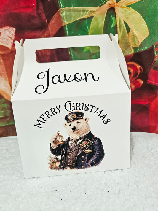Personalised Polar Bear Express Treat Box