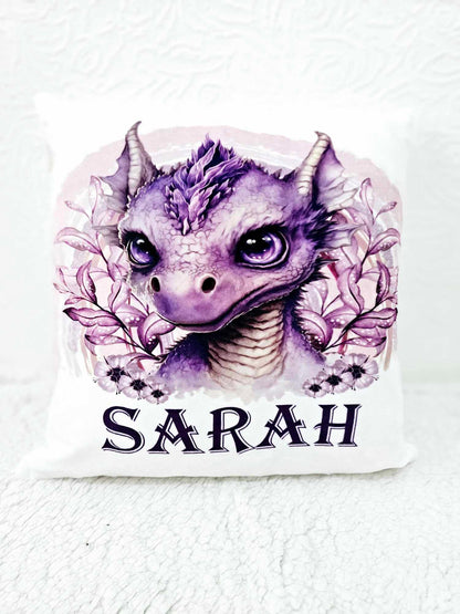 Personalised Rainbow Dragon Cushion