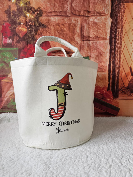 Elf Alphabet Felt Trug