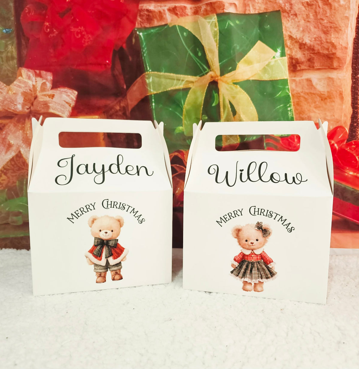 Personalised Vintage Bear Treat Box