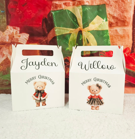 Personalised Vintage Bear Treat Box