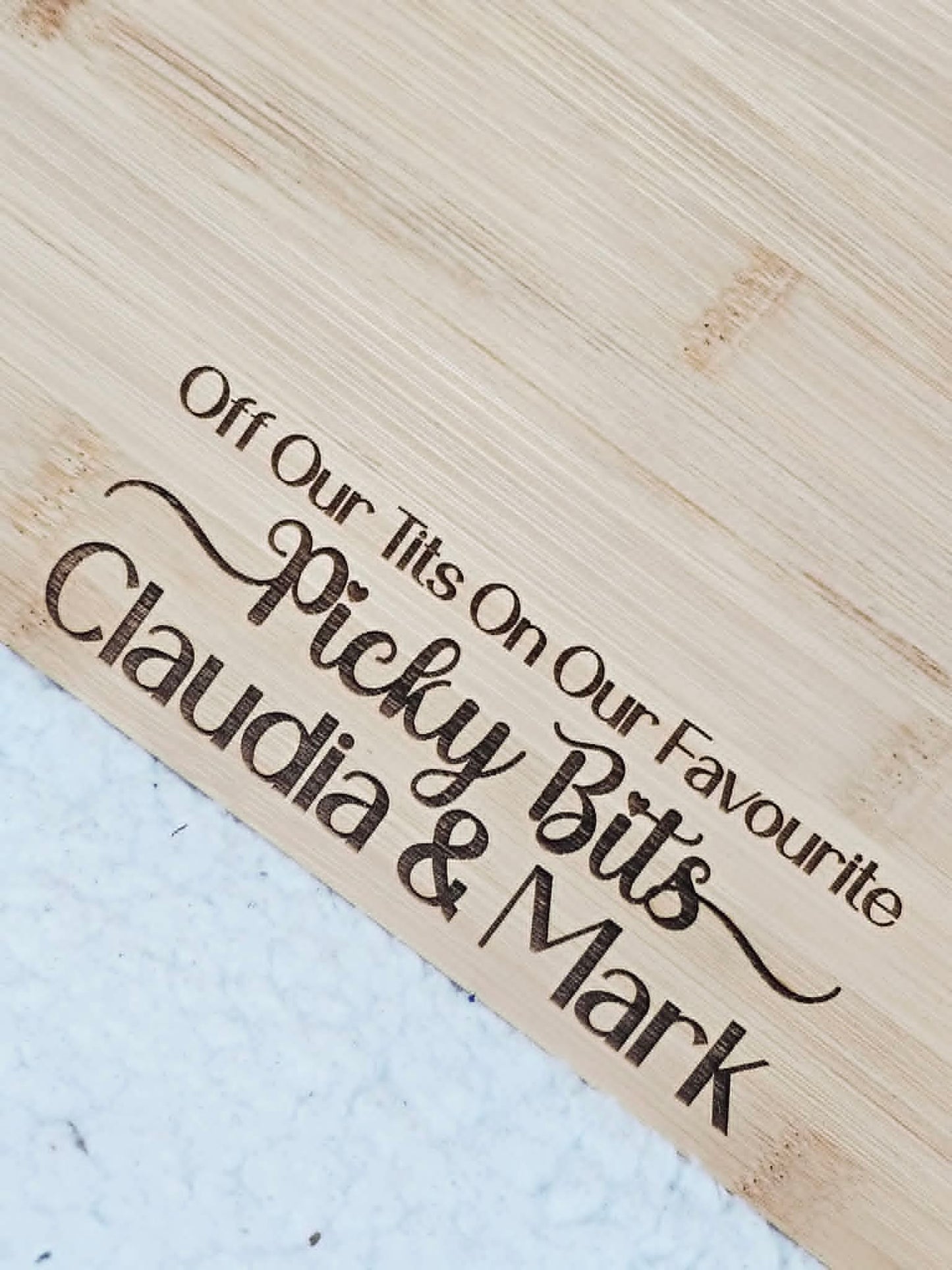 Personalised Babmboo Chopping Board