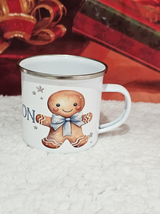 Personalised Christmas Gingerbread Family Mug
