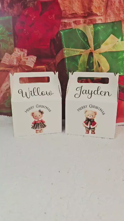 Personalised Vintage Bear Treat Box