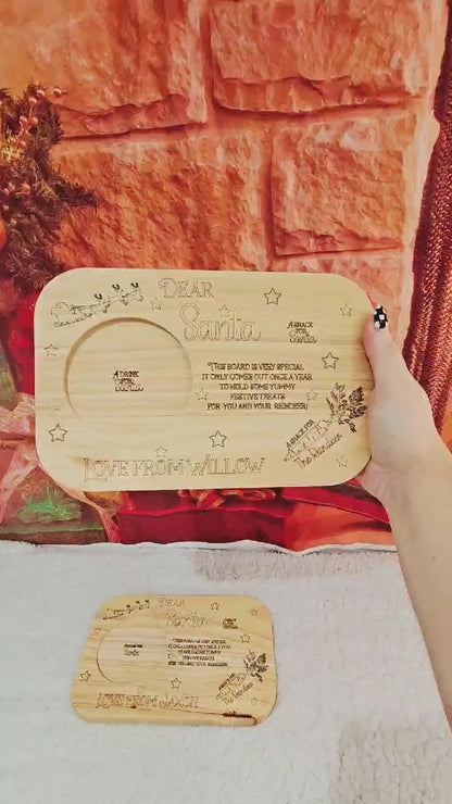Wood Santa Treat Board